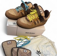 Adidas x Bad Bunny Collab Forum Low Sneakers/Skate Shoes (BROWN) UK8