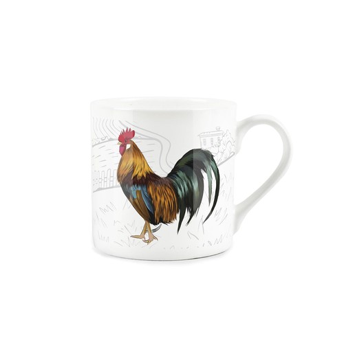 Bone china farm animals mug - bone,