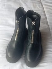 Chunky Black Boots Marks and