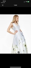 Ted Baker Dorvina Pearly Petals Ballerina Dress InAsh Size 0 Uk 6 8RRP£499