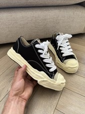 Black Maison Mihara Yasuhiro Vintage Sole Canvas Low - Size 42 - Fast Shipping