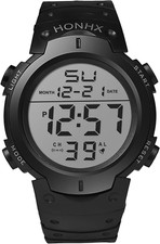Black digital referee - black,