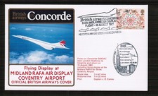 Concorde 1981 Midland RAFA Air Display Flown Cover