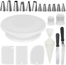 Cake Decorating Set – 28cm Rotating Plate, Icing Tools, 50 Piping Bags & Nozzles