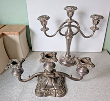 TWO  RETRO SILVER PLATED