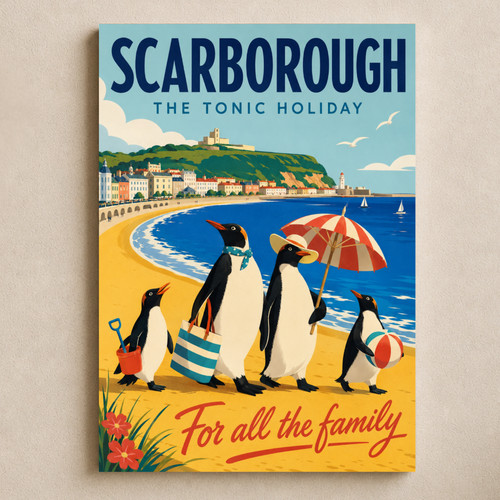 Scarborough travel poster - travel,
