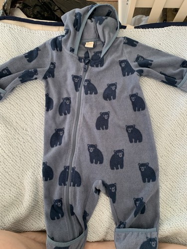 Blue bear pramsuit months - pramsuit,