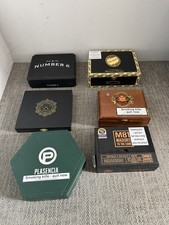 6 X Empty Assorted Cigar Boxes