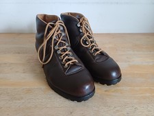 Vintage Famous Army Stores Gripfast Brown Leather Hiking Boots, Size UK 9 H