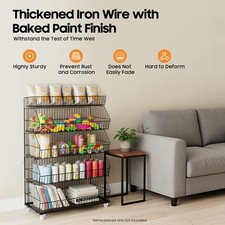 5 Tier Wire Grid Retail