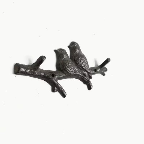 Hook black cast iron vintage - 2-hook,