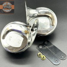 12v Twin Polished Chrome Snail
