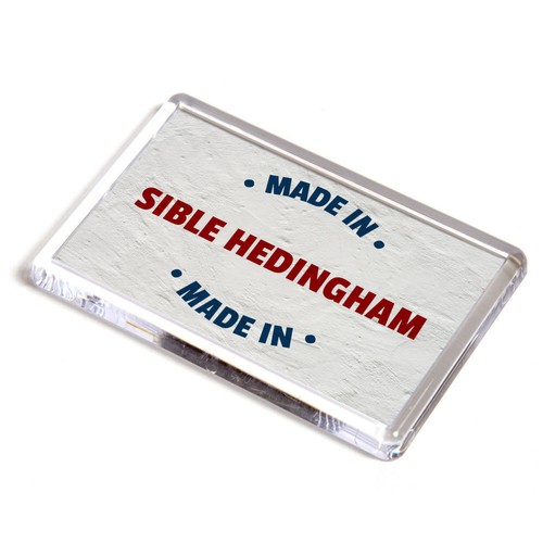 Fridge magnet made in - fridge, sible
