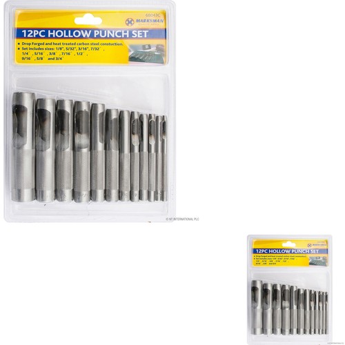 New 12pc hollow punch set - new,