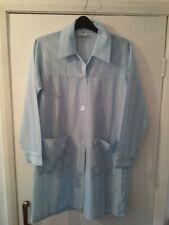 Ladies vintage Nylon Overall size W Blue check design Pinny VGC retro overall 