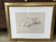 VAN HOVE ‘STUDY FOR KAREN AT REST’ PRINT IN GOLD FRAME 23” X 19” VGC