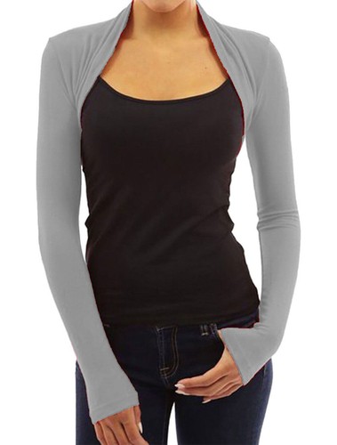Women long sleeves cropped - long,