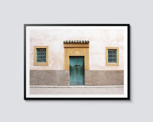 Moroccan house print travel - moroccan, print,