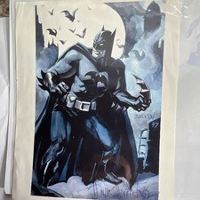Batman Print Art Drawing by