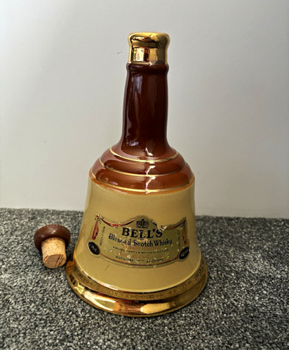 Vintage empty ceramic bell - vintage,