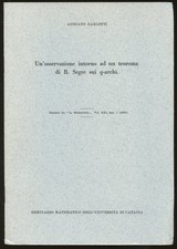 Adriano Barlotti / Un'osservazione Intorno ad un Teorema di B Segre sui q-Archi