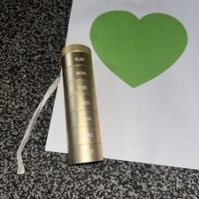 Pill Pot Gold Cylinder Screw