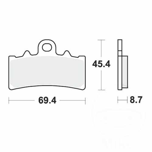Trw brake pad sintered - brake,