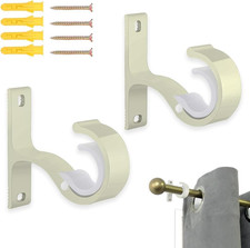 Curtain Pole Bracket, 2Pcs