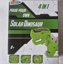 Solar Dinosaur Robot Kit - 4 In 1 Toys - Make Your Own-Grafix - Unused-Open Box