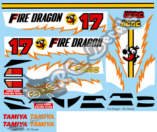 Vintage fire dragon - fire, /