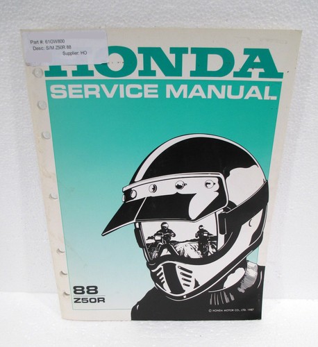 Genuine honda 1988 - z50r, oem