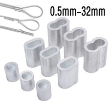 1-50pcs Aluminum Crimping Loop