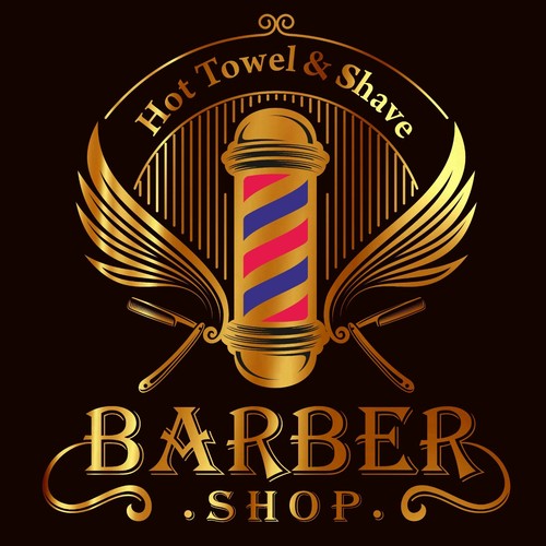 Barber shop window - sticker, hot