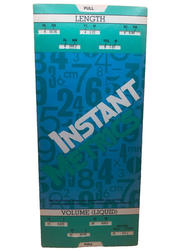 Vintage slide rule metric - vintage,
