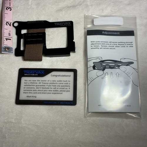 Trayvax black wallet - trayvax, original
