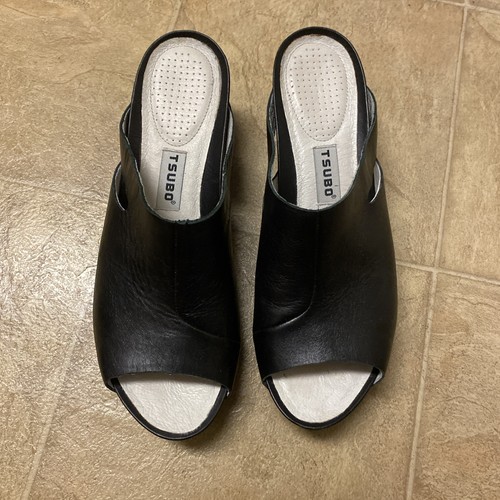 Tsubo leather wedge platform - tsubo,