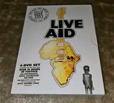 COMPLETE LIVE AID July 13th 1985 FULL LENGTH VERSION. UK 4 Disc DVD Box Set