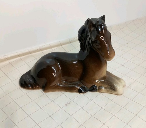Ceramic horse figurine - ceramic,