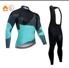 2pc Mens Winter Cycling Jersey