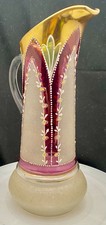 ANTIQUE MOSER CRANBERRY GILDED