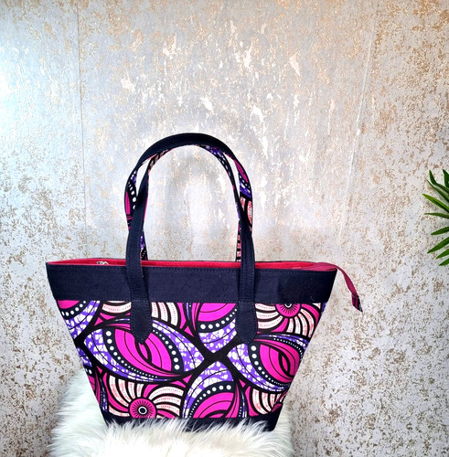 African ankara fabric handbag - ankara,