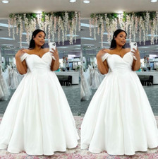 Plus Size Satin Wedding