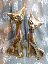 MCM Pair of  Solid Brass