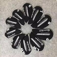 Hot 10PCS Golf Iron Covers Headcover for TaylorMade P790 Neoprene Black