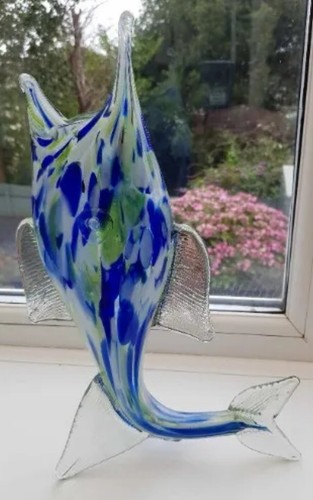 Large murano glass fish 35cm - glass,