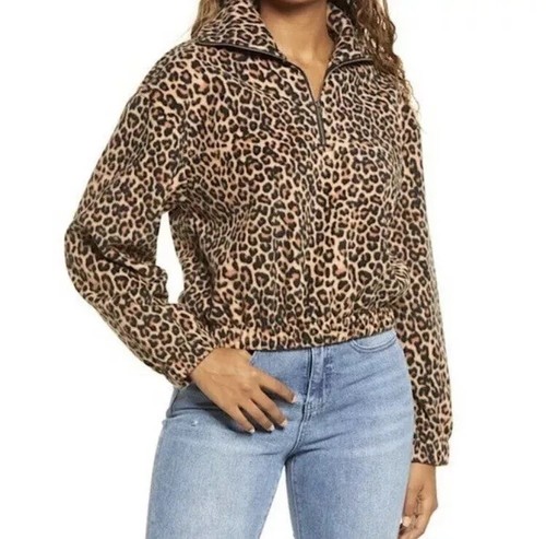 Animal print fleece - print,