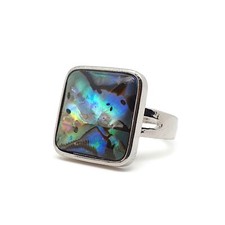 Paua Ring Rainbow Abalone
