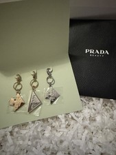 PRADA Metal Keyring Charms Set