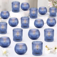 30 Set Blue Votive Candle