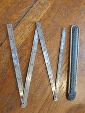 Vintage folding steel rule